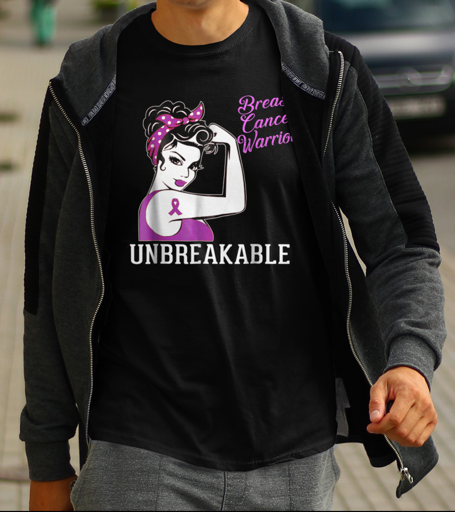 Breast Cancer Warrior Unbreakable T-Shirt