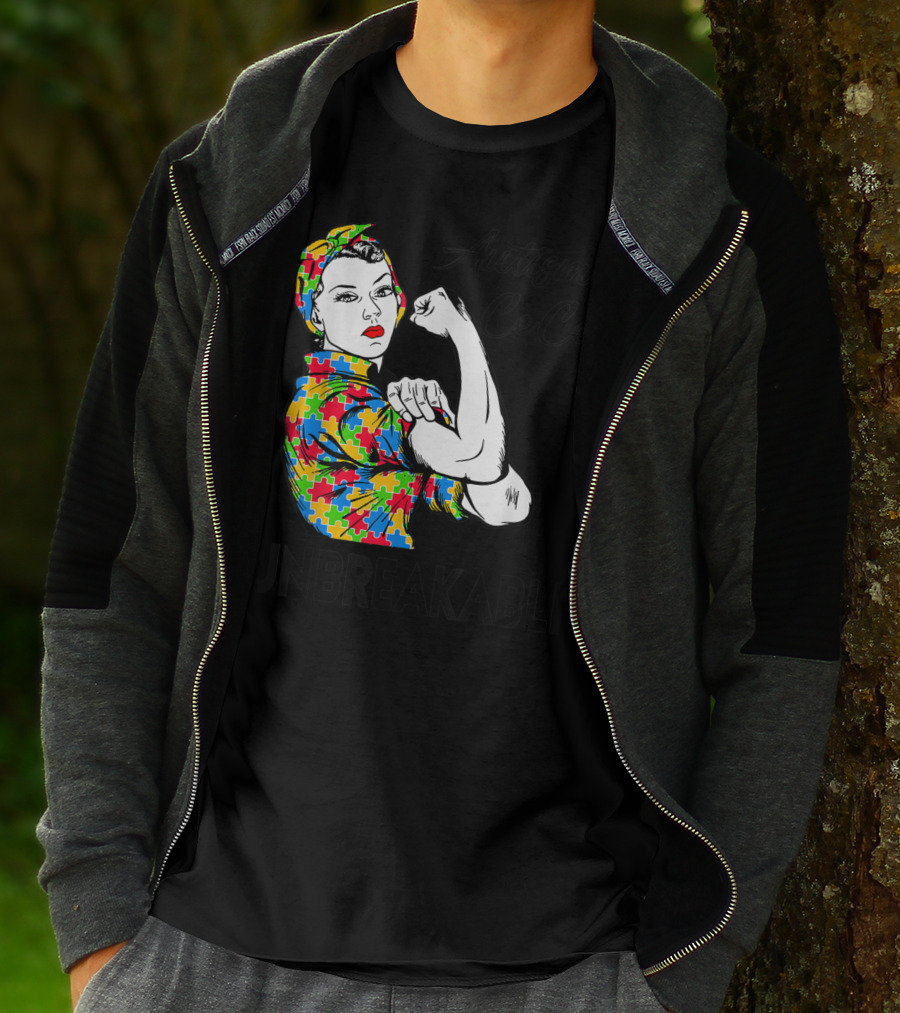 Autism Cece Unbreakable Puzzle Pattern Awareness T-Shirt