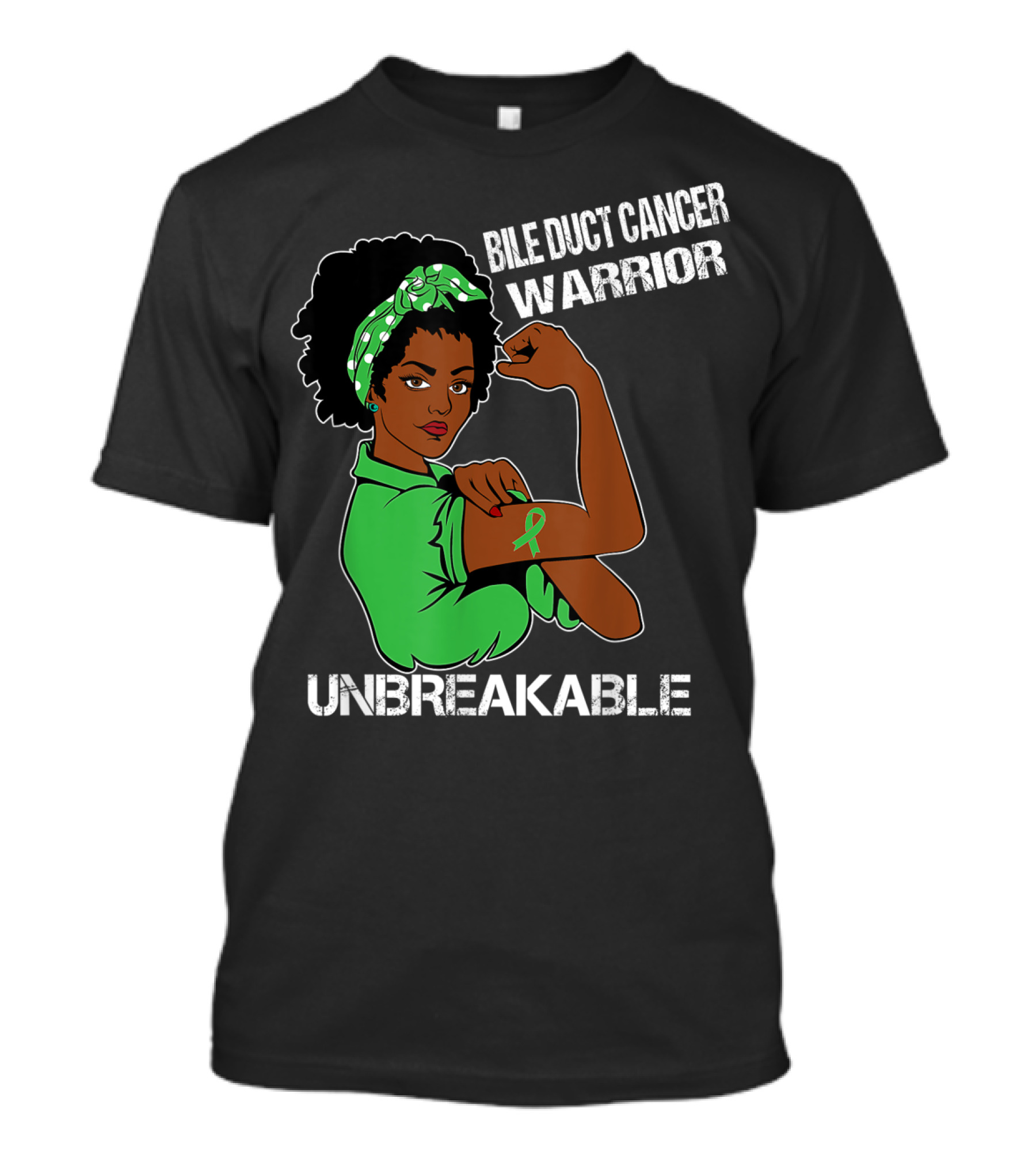 Bile Duct Cancer Warrior Unbreakable Strong Woman With Awareness T-Shirt