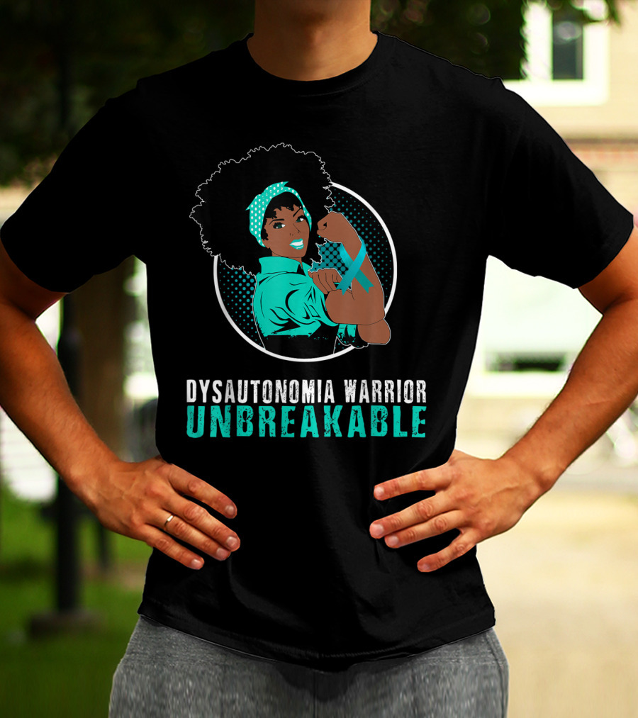 Black Girl Dysautonomia Warrior Unbreakable T-Shirt