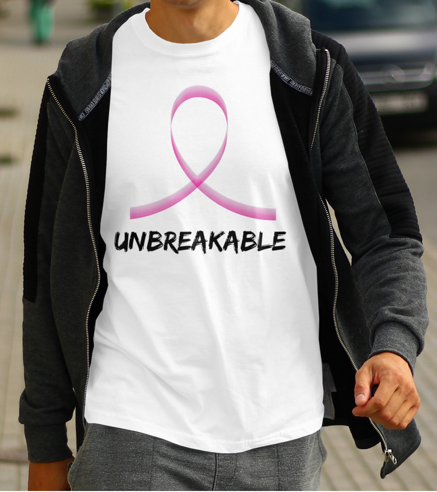 Breast Cancer Survivor Support Unbreakable Pink T-Shirt