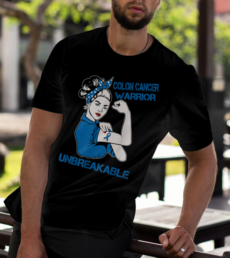 Colon Cancer Warrior Strong Unbreakable T-Shirt