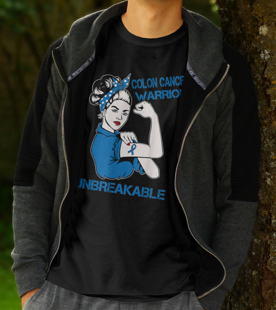 Colon Cancer Warrior Strong Unbreakable T-Shirt