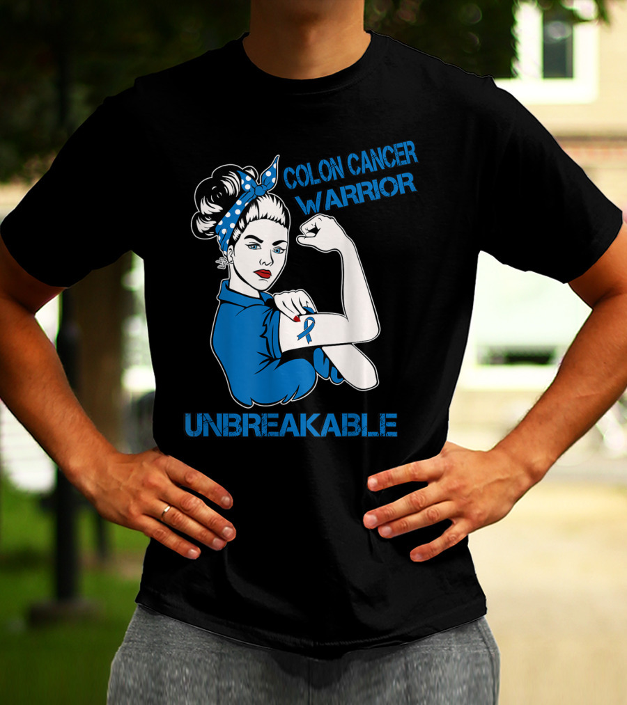Colon Cancer Warrior Strong Unbreakable T-Shirt