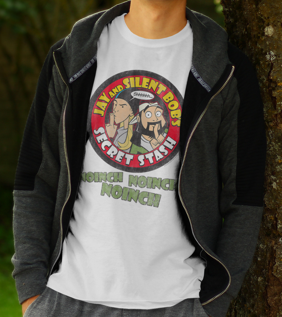 Jay And Silent Bob's Secret Stash Shhhhh Noinch Noinch Noinch T-Shirt