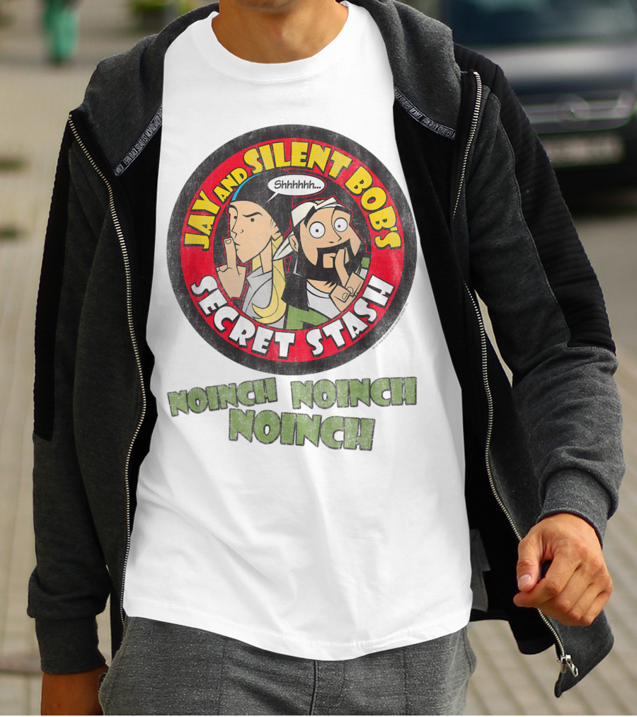 Jay And Silent Bob's Secret Stash Shhhhh Noinch Noinch Noinch T-Shirt
