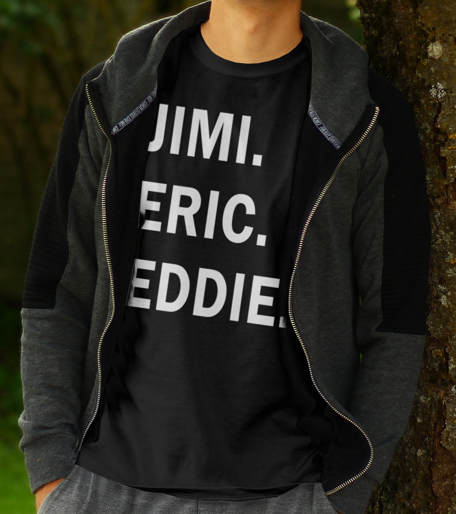 Guitar Gods Jimi Eric Eddie Musician Legends T-Shirt
