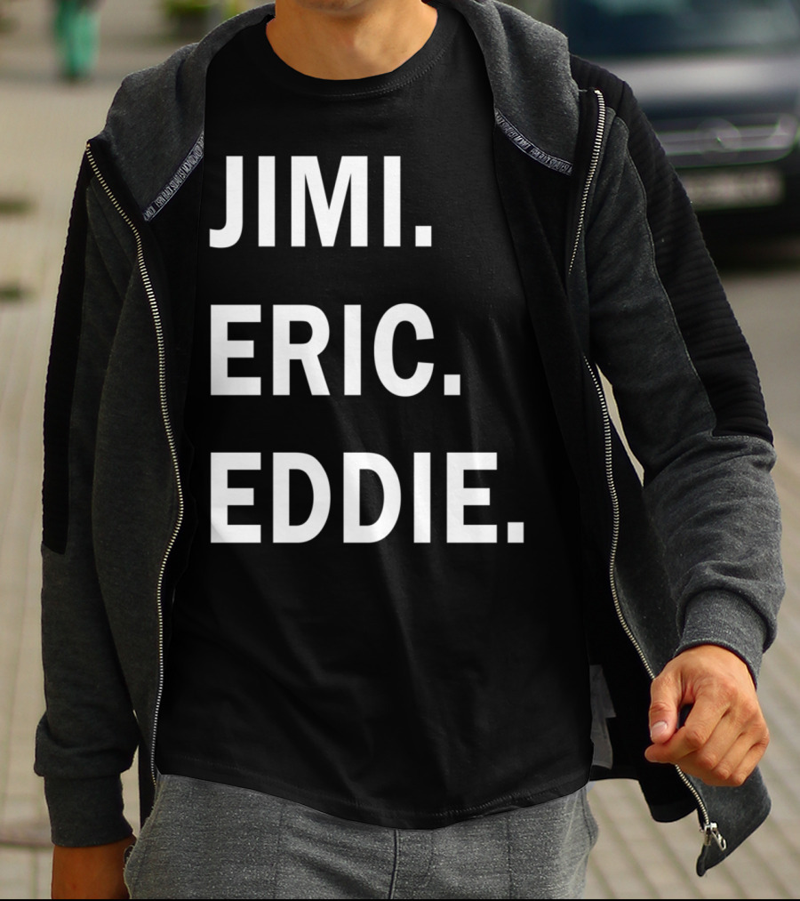 Guitar Gods Jimi Eric Eddie Musician Legends T-Shirt