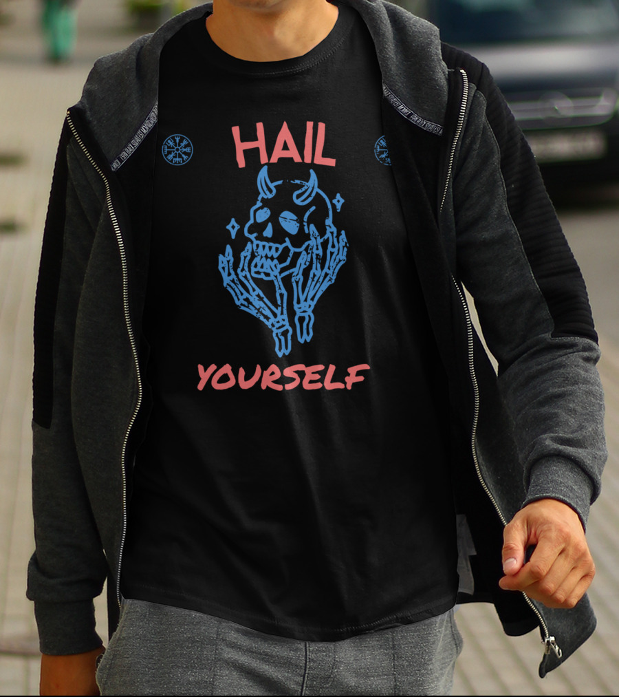 Last Podcast On The Left Hail Yourself Skull T-Shirt