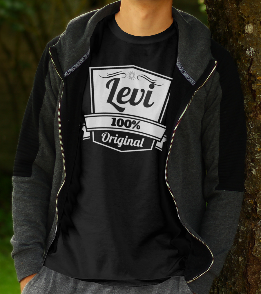Levi 100 Percent Original Personalized Name Birthday T-Shirt