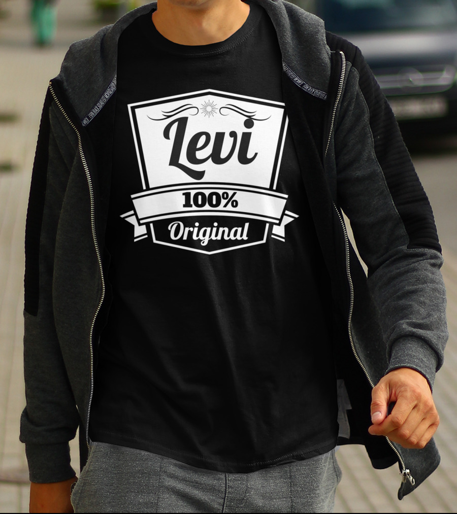 Levi 100 Percent Original Personalized Name Birthday T-Shirt