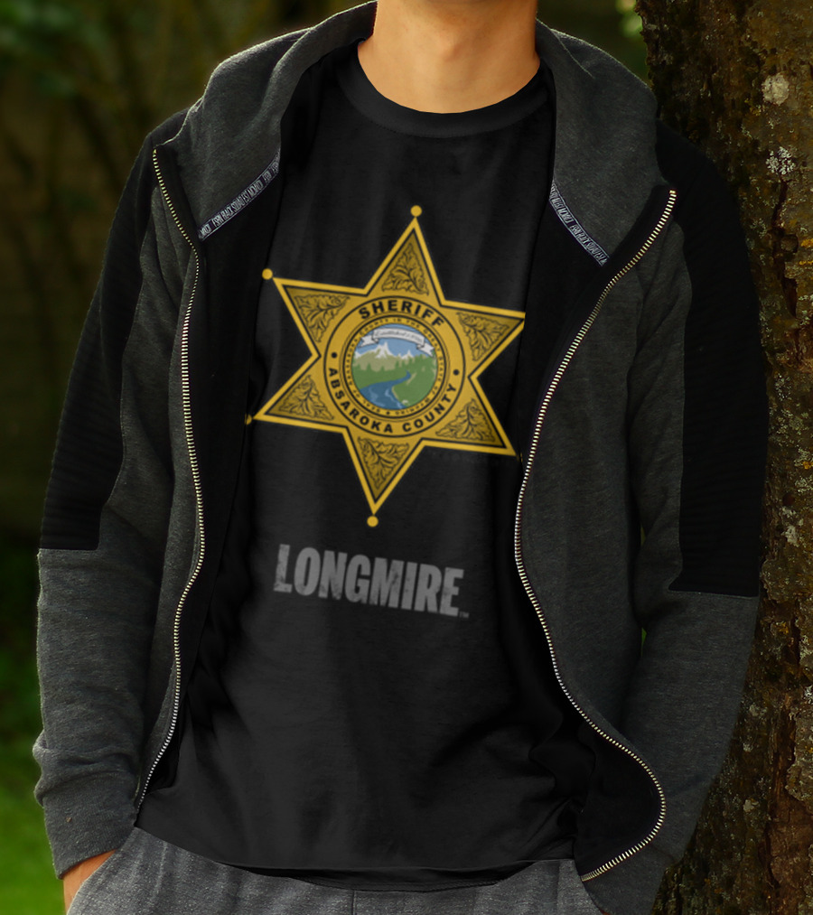 Longmire Sheriff Absaroka County Badge T-Shirt