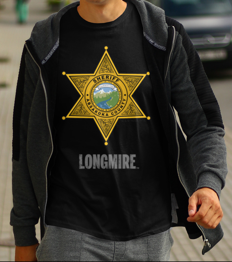 Longmire Sheriff Absaroka County Badge T-Shirt
