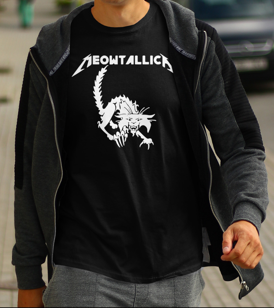 Meowtallica Heavy Metal Cat Lover Feline T-Shirt