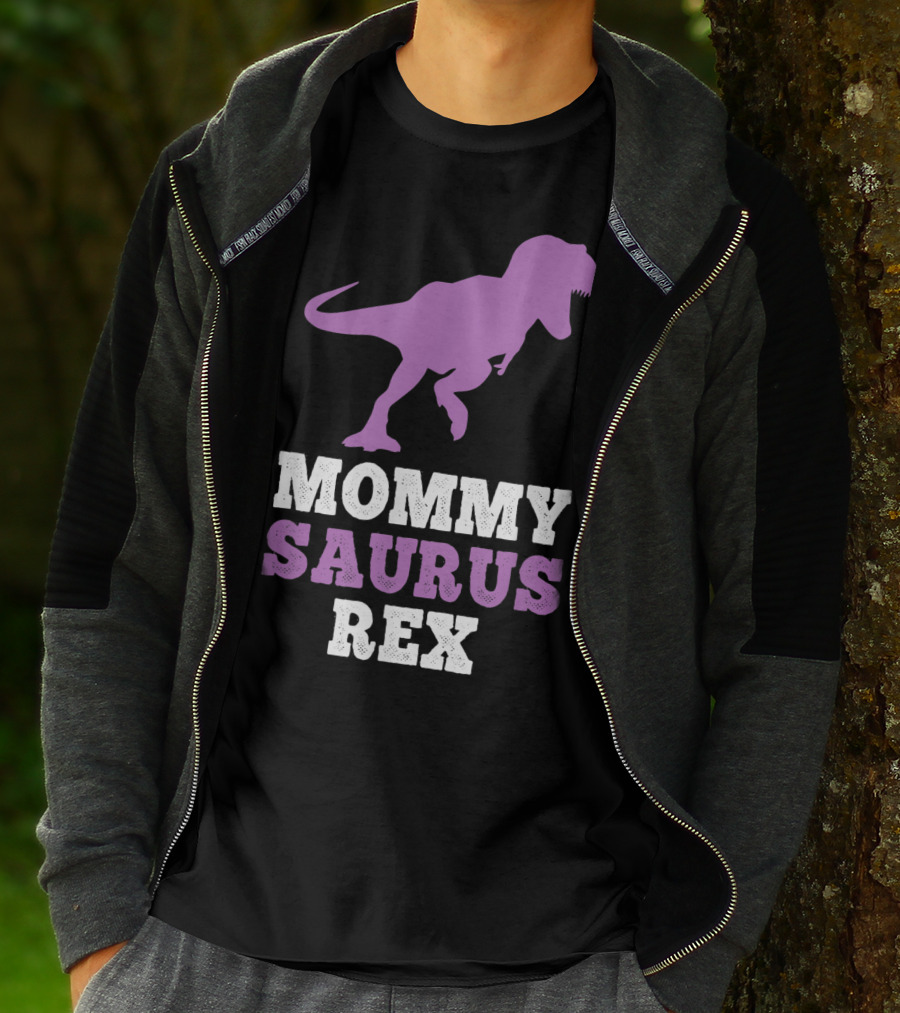 Mommysaurus Rex Purple Dinosaur Mother's Day Humor T-Shirt