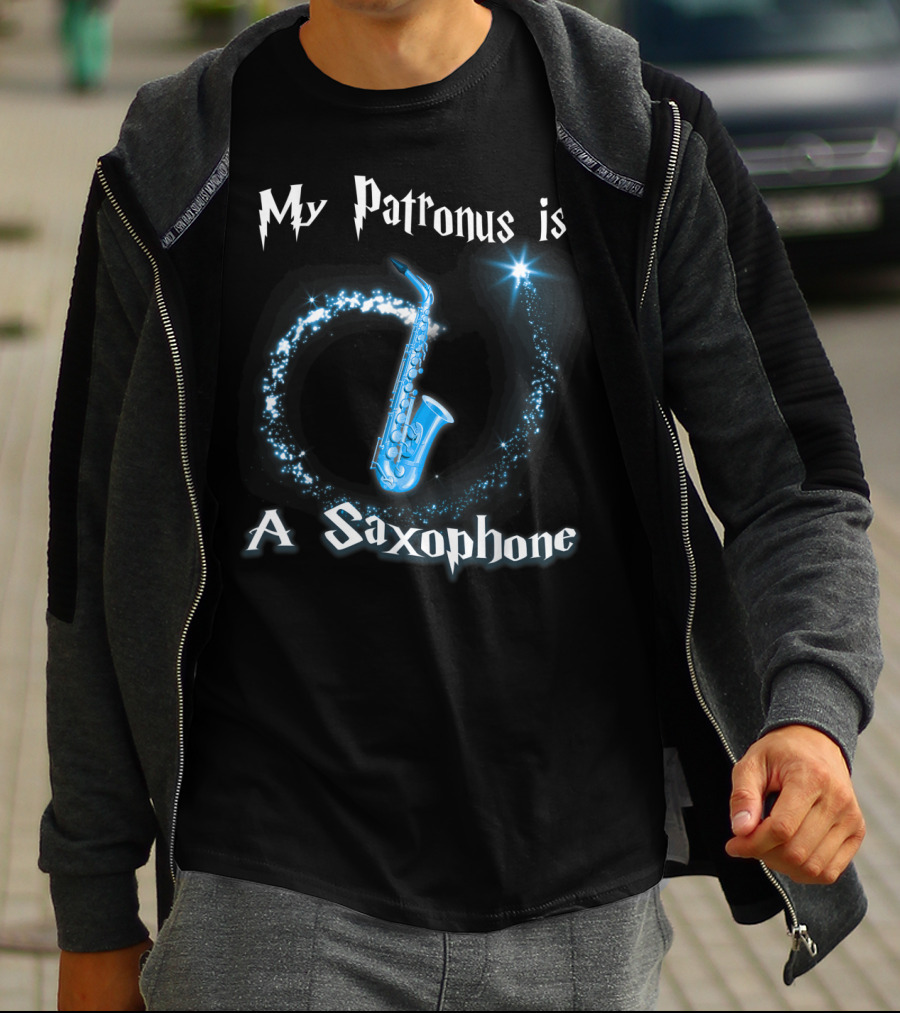 My Patronus Is A Saxophone Magical Music T-Shirt