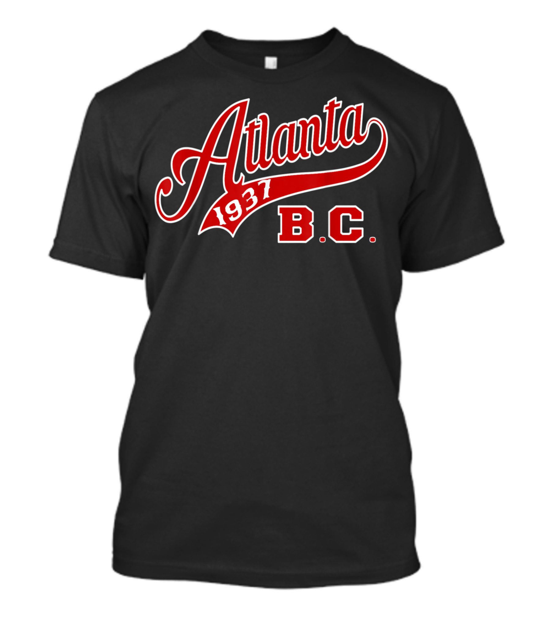 Atlanta 1937 B.C. Negro Baseball League Apparel Blk T-Shirt