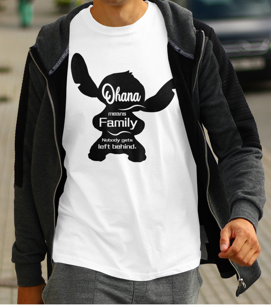 Ohana Means Family Nobody Gets Left Behind Stitch T-Shirt