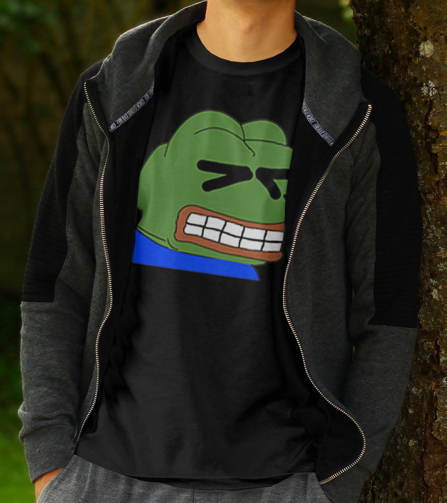 Pepepains Meme Frog Expression Emote T-Shirt