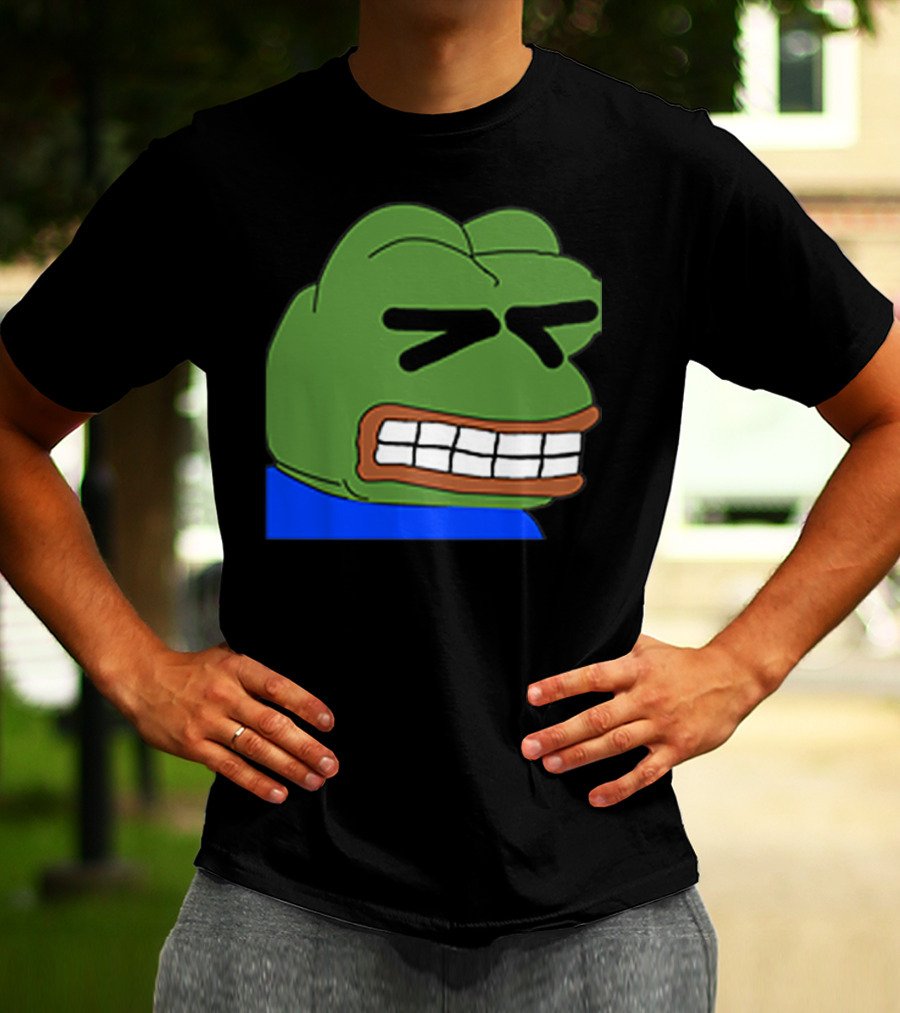 Pepepains Meme Frog Expression Emote T-Shirt
