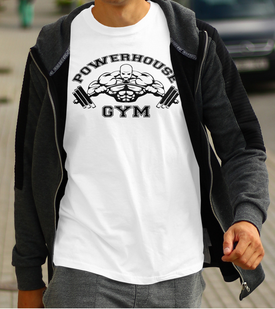 Powerhouse Gym Muscle Barbell Edition T-Shirt