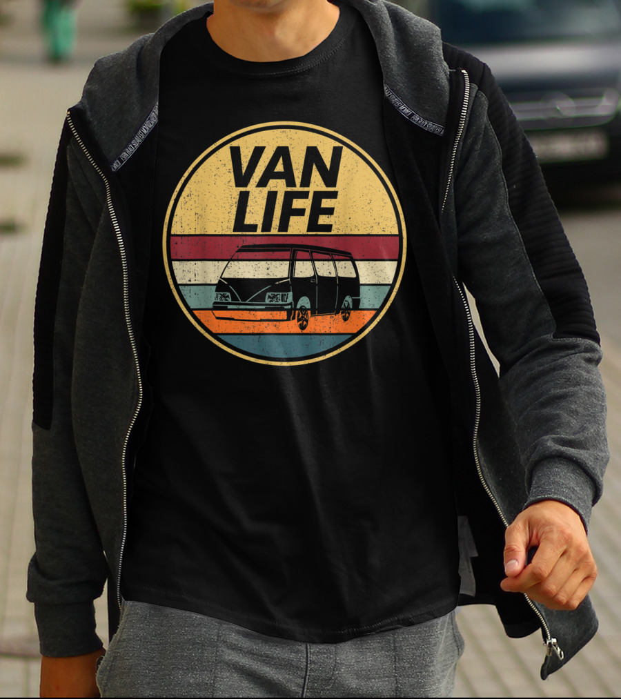 Van Life Retro Camper Vintage Vanlife Adventure T-Shirt