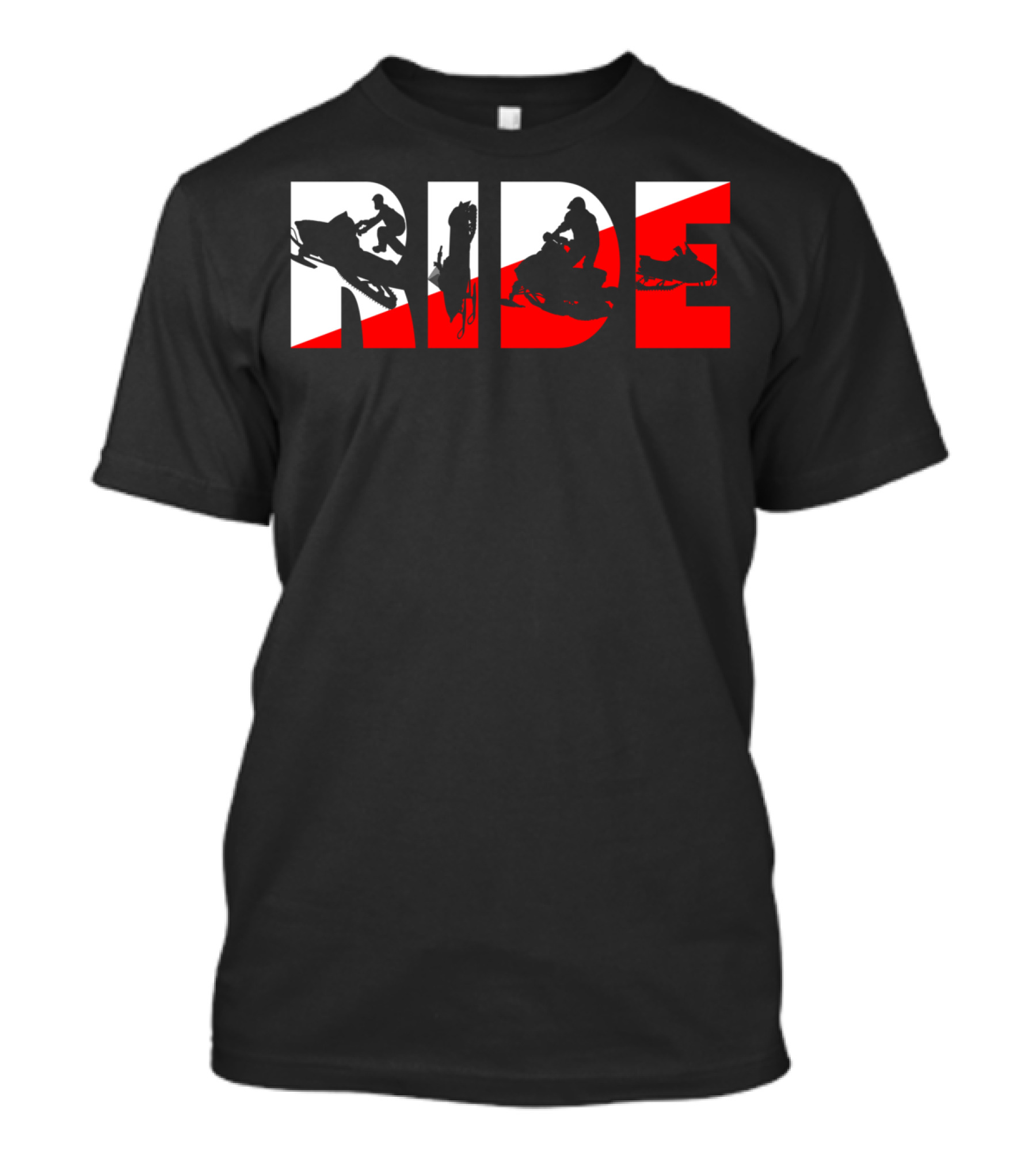 Ride Snowmobile Motor Sled Adventure T-Shirt