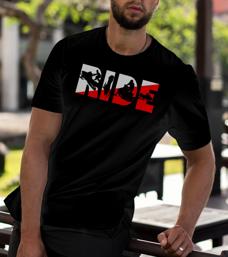 Ride Snowmobile Motor Sled Adventure T-Shirt