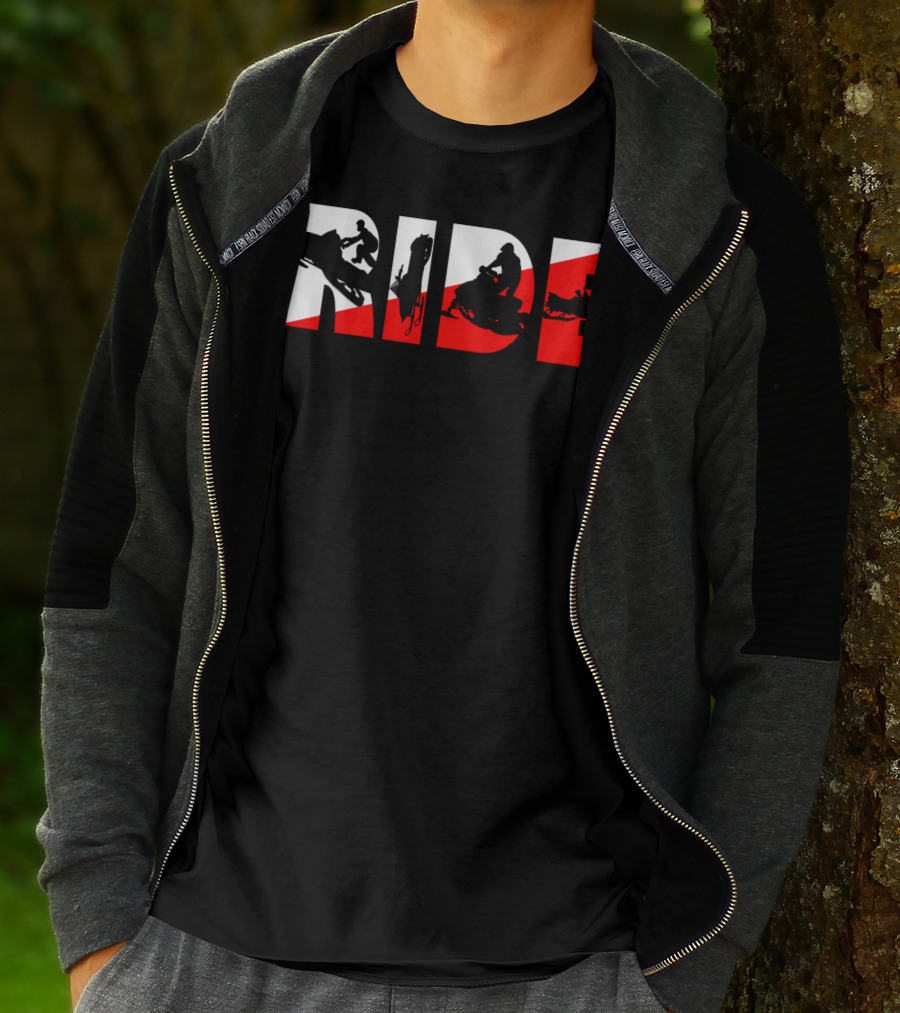 Ride Snowmobile Motor Sled Adventure T-Shirt