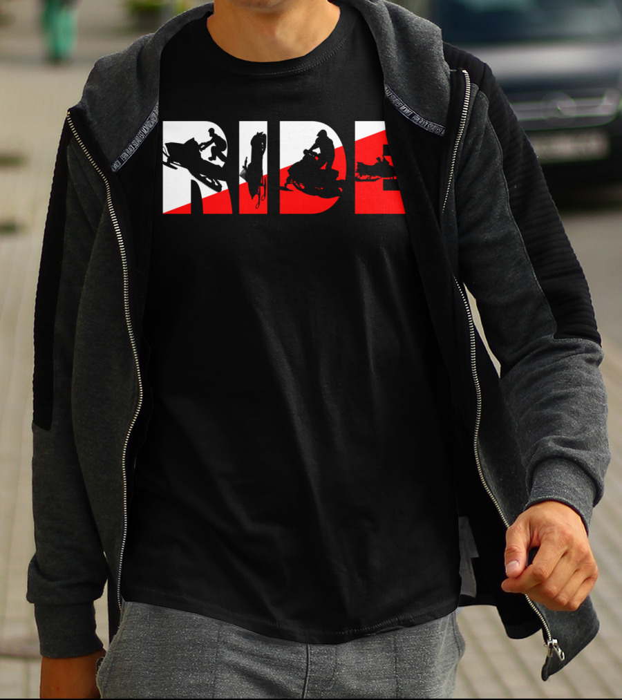 Ride Snowmobile Motor Sled Adventure T-Shirt