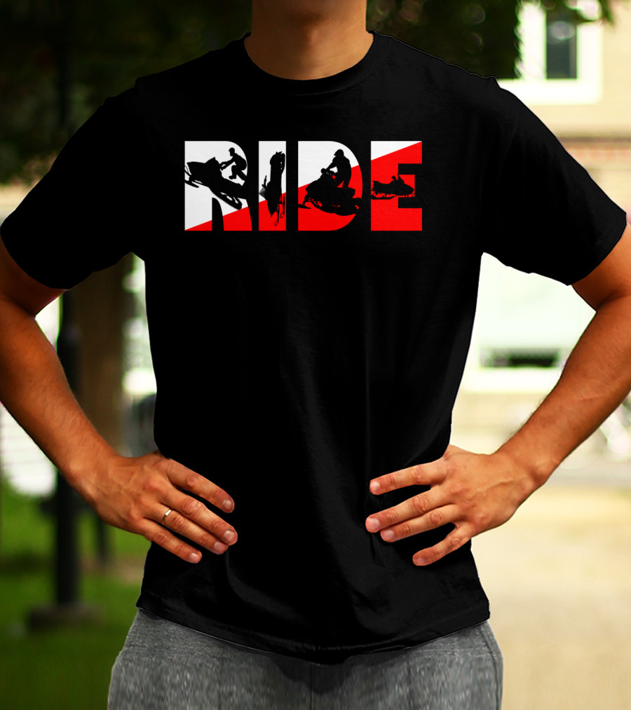 Ride Snowmobile Motor Sled Adventure T-Shirt