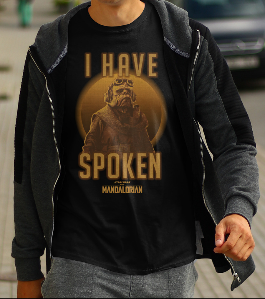 Star Wars The Mandalorian Kuiil I Have Spoken Text And Character T-Shirt