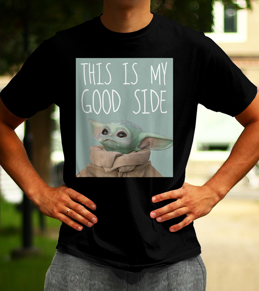 This Is My Good Side Star Wars The Mandalorian The Child T-Shirt