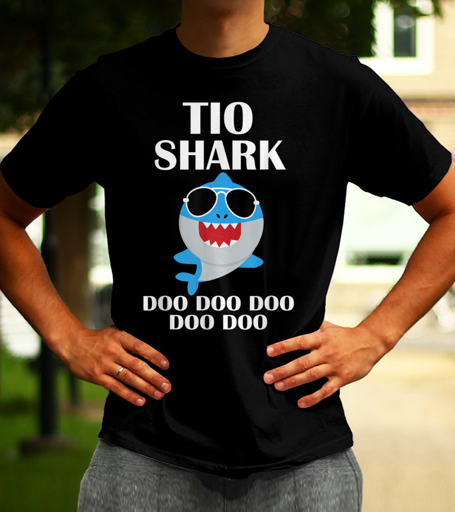 Tio Shark Sunglasses Doo Doo Doo Doo Doo T-Shirt
