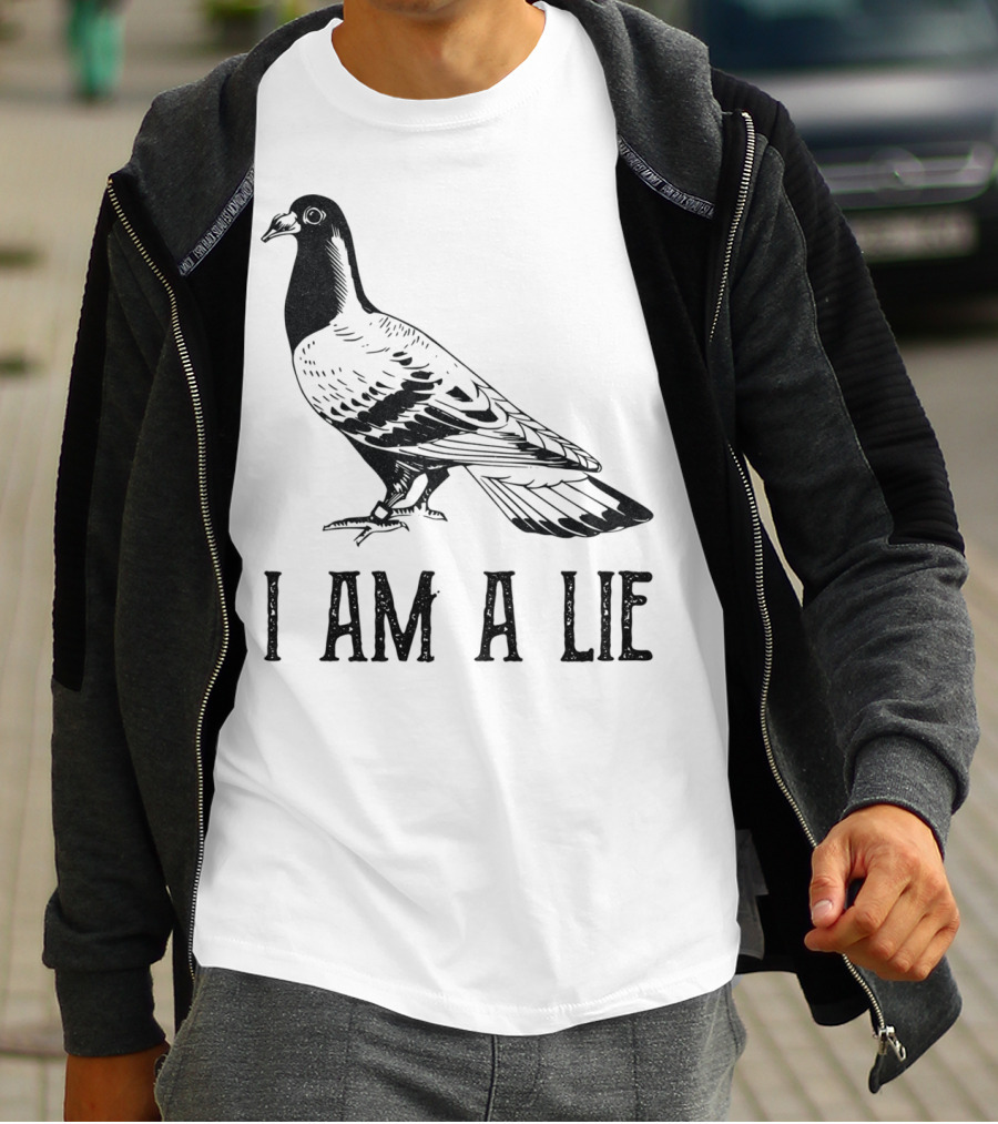 Vintage Bird I Am A Lie Aren't Real Spies T-Shirt
