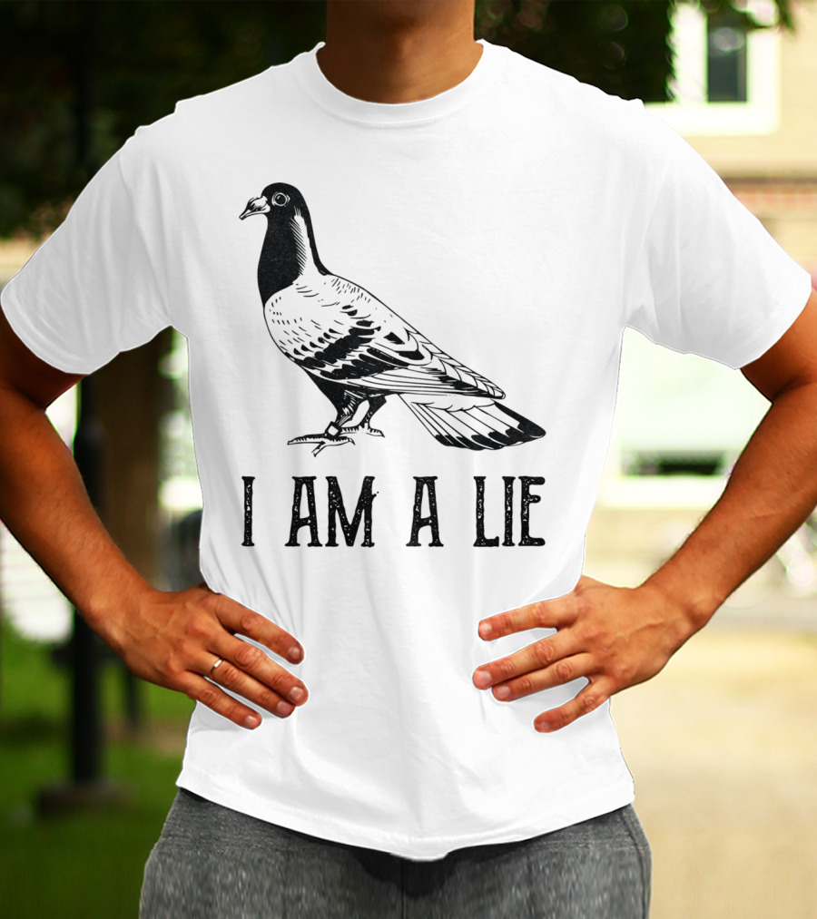 Vintage Bird I Am A Lie Aren't Real Spies T-Shirt