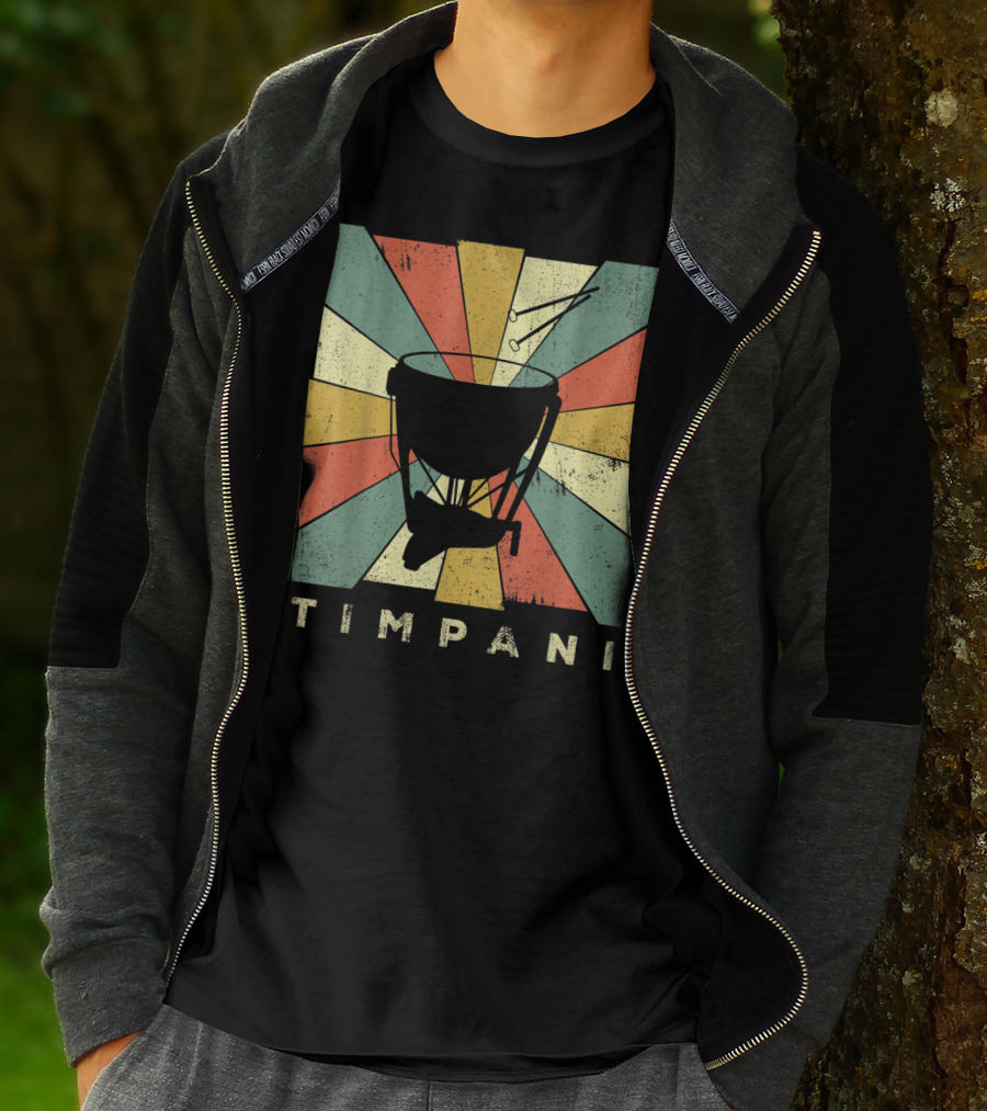 Timpani Vintage Percussion Music T-Shirt
