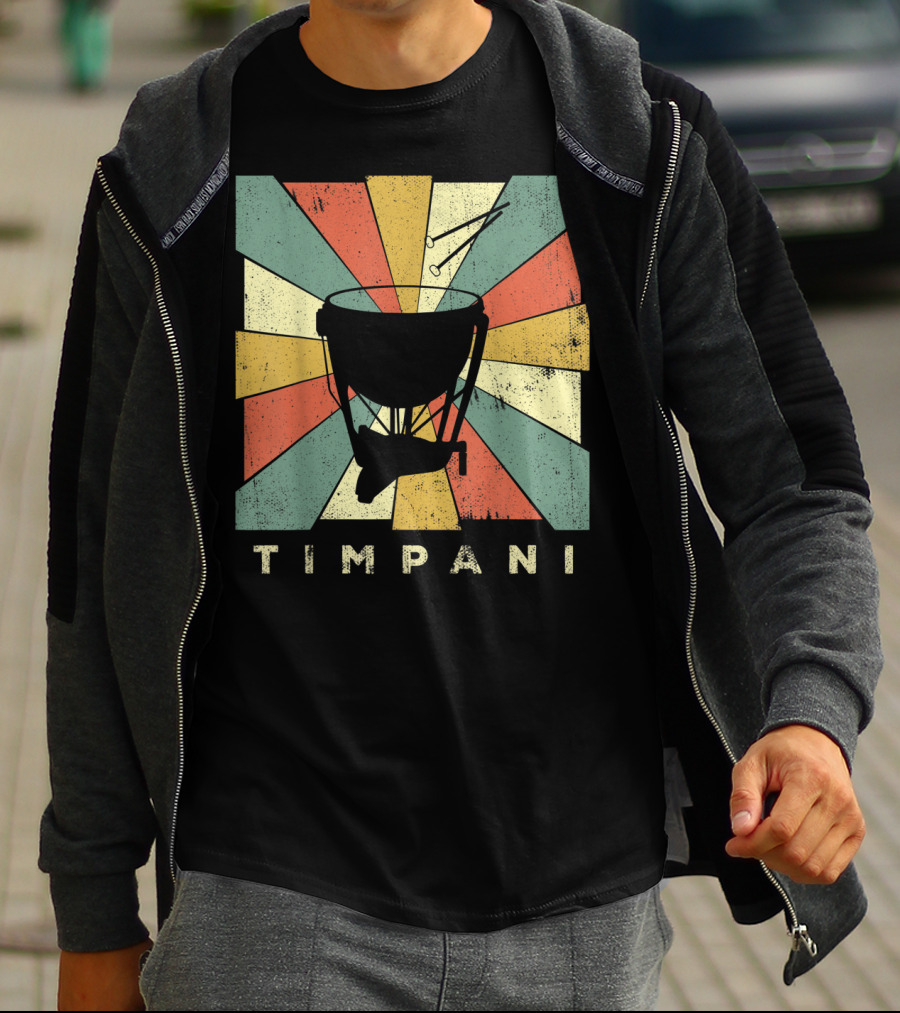 Timpani Vintage Percussion Music T-Shirt