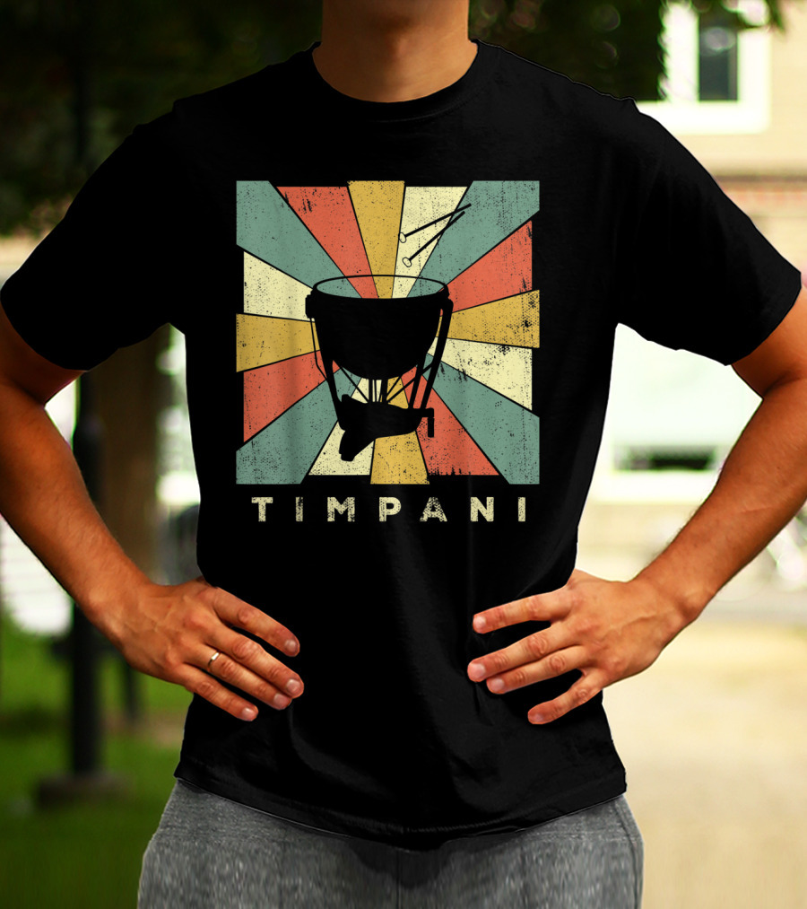 Timpani Vintage Percussion Music T-Shirt