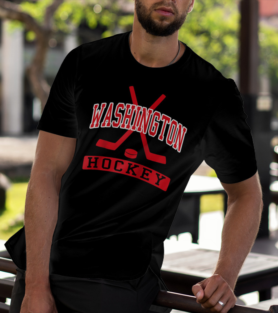 Washington DC Vintage Ice Hockey Historic Charm T-Shirt