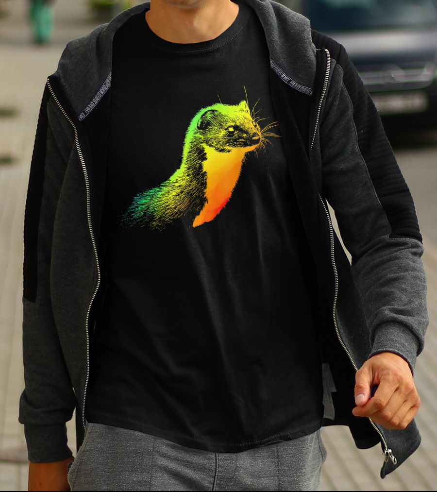 Weasel Vibrant Rainbow Spectrum T-Shirt