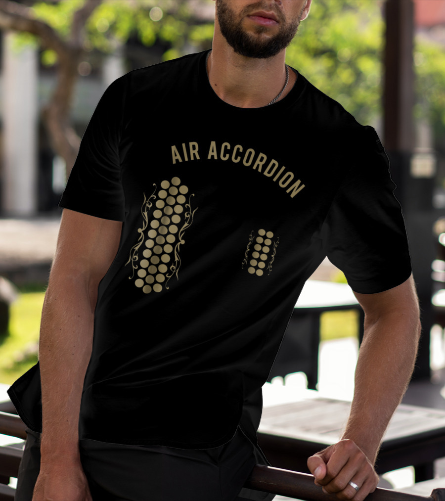 Air Accordion Original Musical Circles T-Shirt