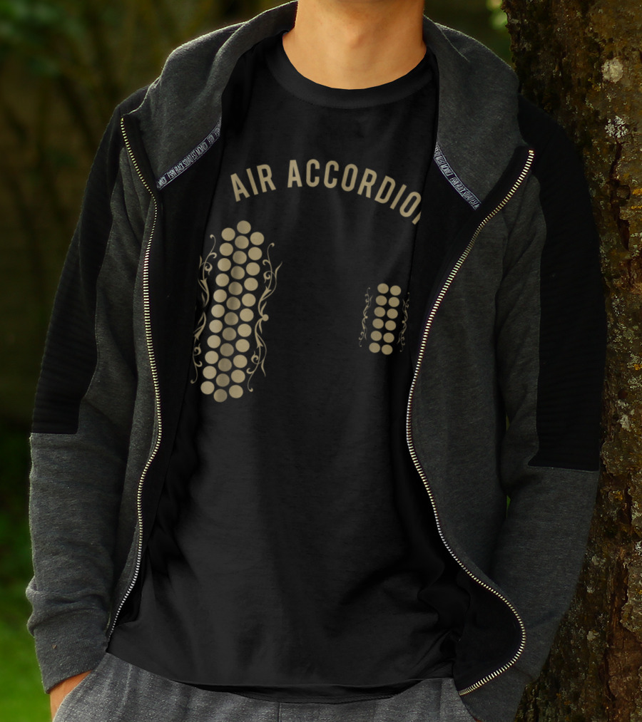 Air Accordion Original Musical Circles T-Shirt