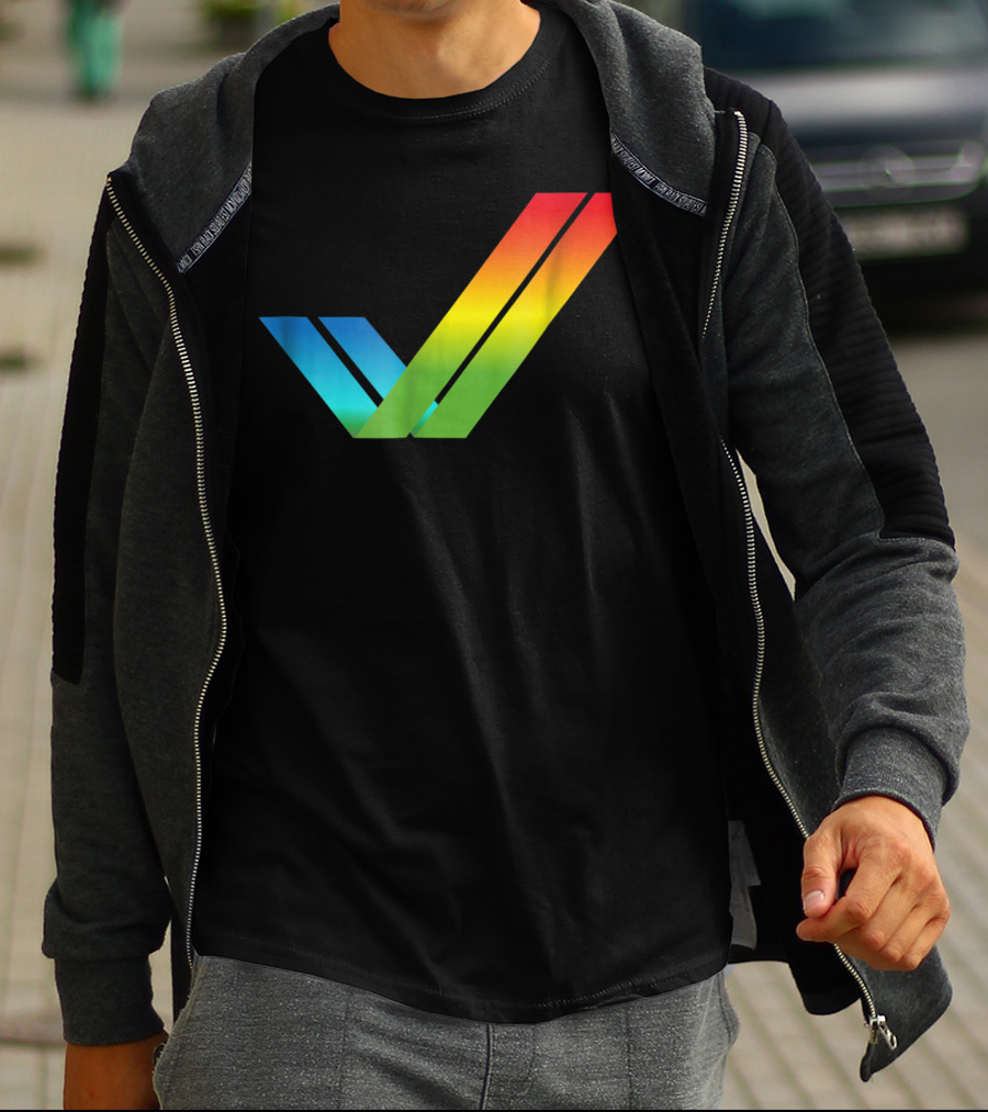 Amiga Rainbow Tick Computer T-Shirt