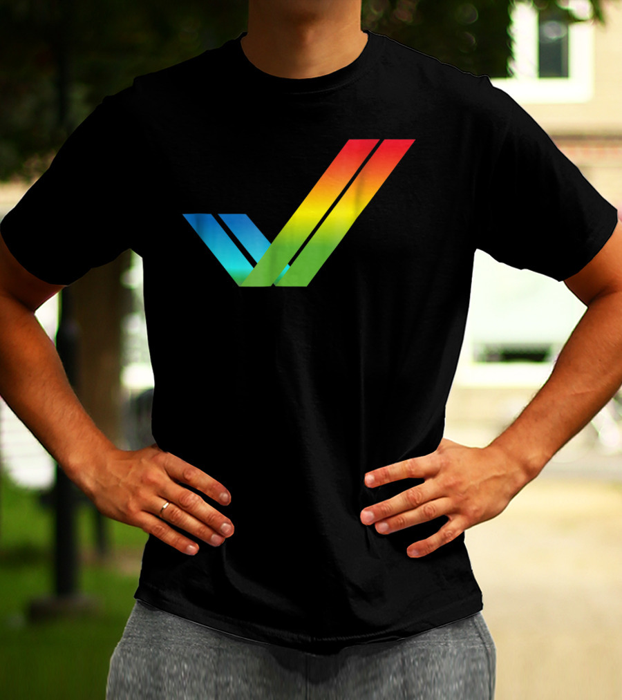 Amiga Rainbow Tick Computer T-Shirt