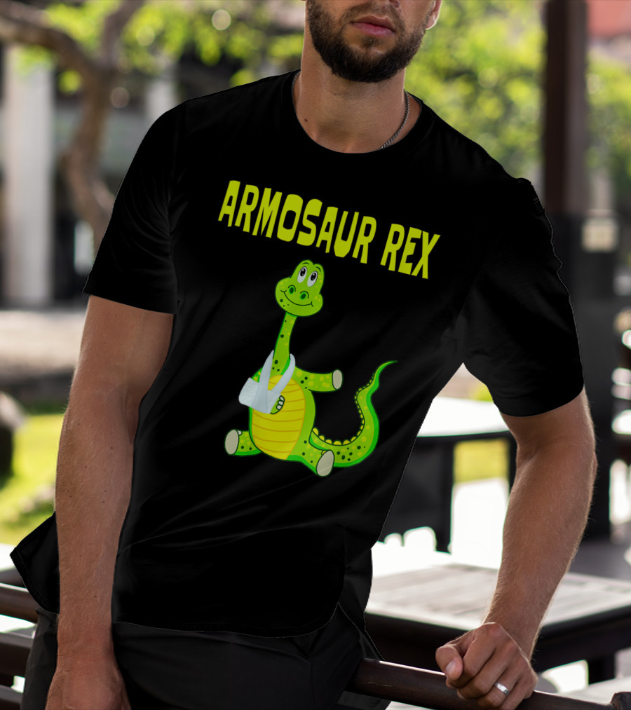 Armosaur Rex Funny Broken Arm Dinosaur T-Shirt