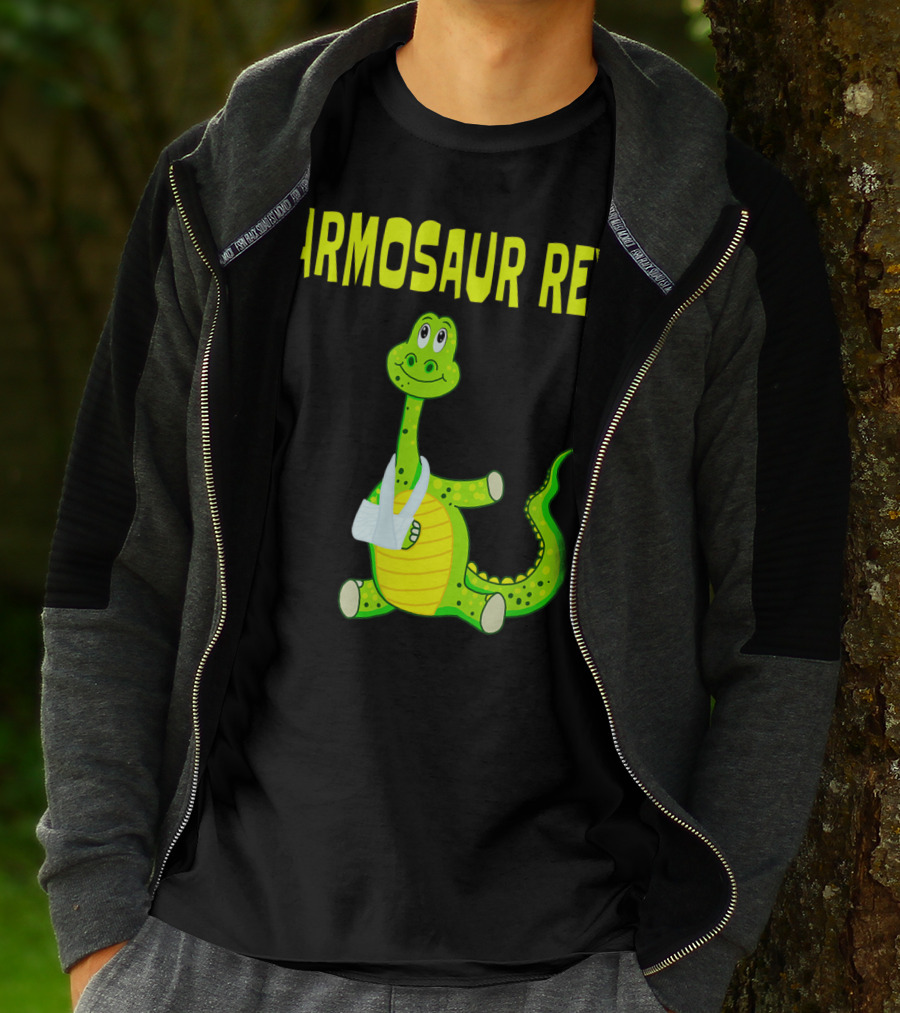 Armosaur Rex Funny Broken Arm Dinosaur T-Shirt
