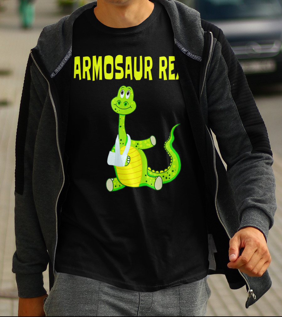 Armosaur Rex Funny Broken Arm Dinosaur T-Shirt