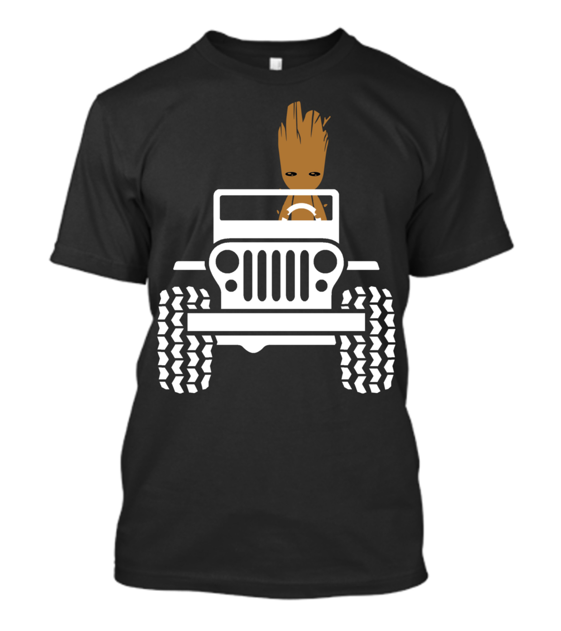 Funny Baby Drive Jeeps Distressed 70s T-Shirt