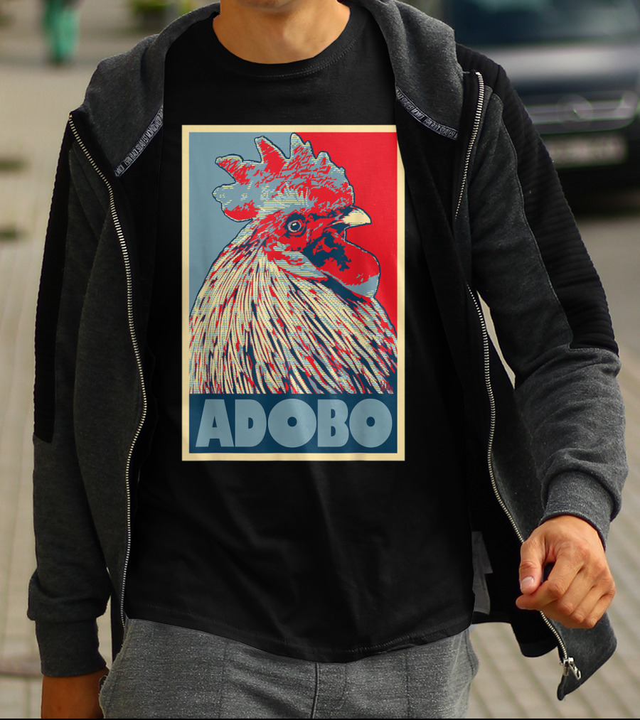 HOPE Adobo For FilAm Families And Friends Rooster T-Shirt